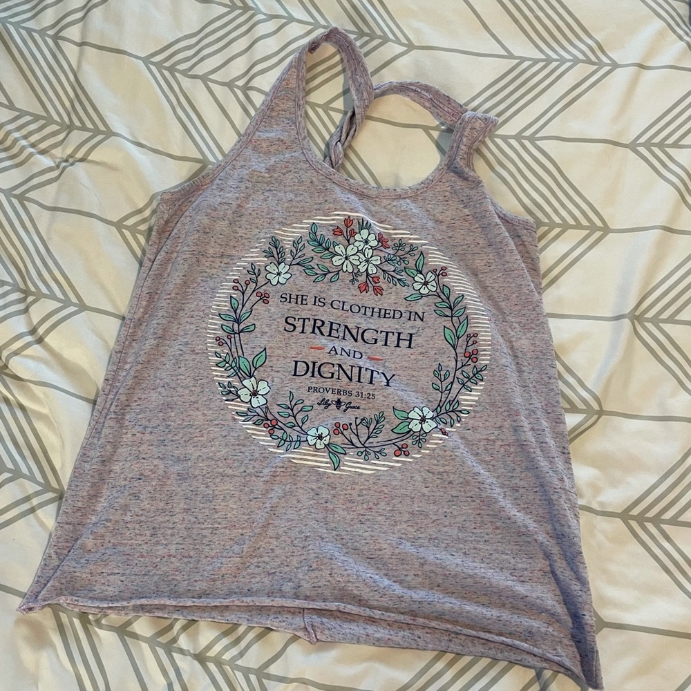 Lily Grace Braided-Back Tank Top